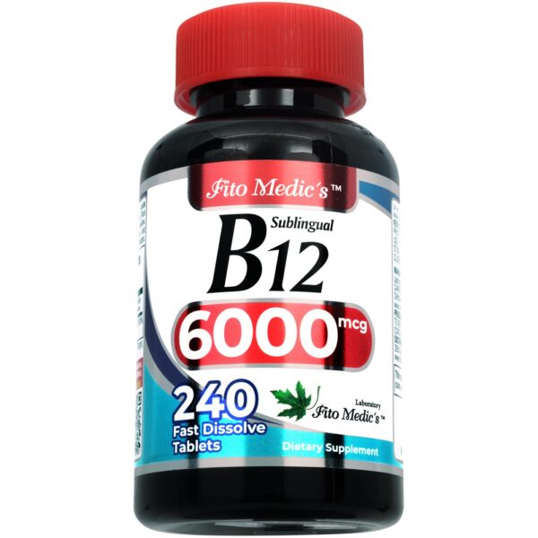 FITO MEDIC'S vitamina b12 sublingual 6000 mcg 240 dosis