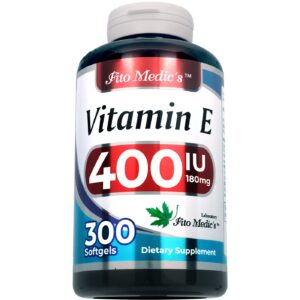 FITO MEDIC'S Vitamina E 400 UI cápsulas blandas antioxidante 300 unidades