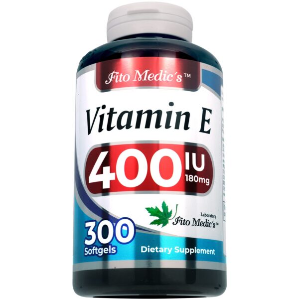 FITO MEDIC'S Vitamina E 400 UI cápsulas blandas antioxidante 300 unidades