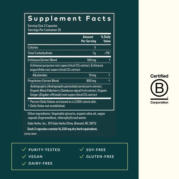 Version 1.0.0 Fitocápsulas líquidas veganas Gaia Herbs Quick Defense