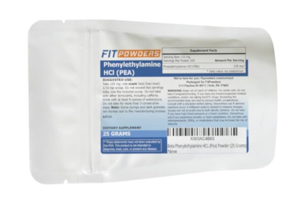 Version 1.0.0 Polvo PEA HCl en frasco FitPowders