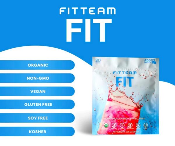 Version 1.0.0 Fitteam Fit 30 palitos individuales empaque frontal