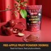 Detalle de sabor Manzana Roja en empaque