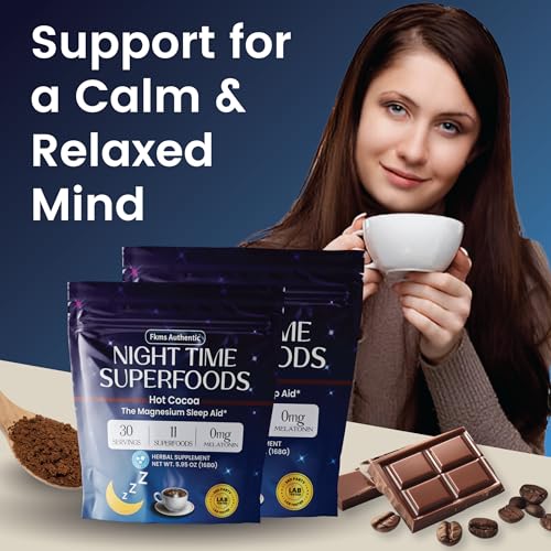 Taza de bebida FKMS cacao para apoyo al sueño con magnesio