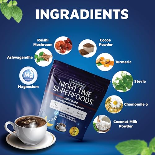 Ingredientes naturales de FKMS cacao caliente saludable para dormir