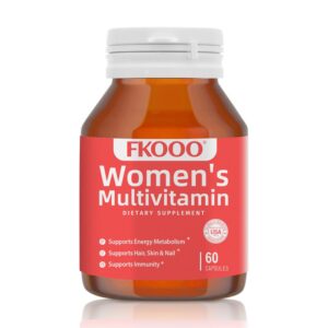 Frasco de FKOOO multivitamínico para mujer