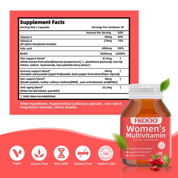 Tabletas del multivitamínico FKOOO para mujer