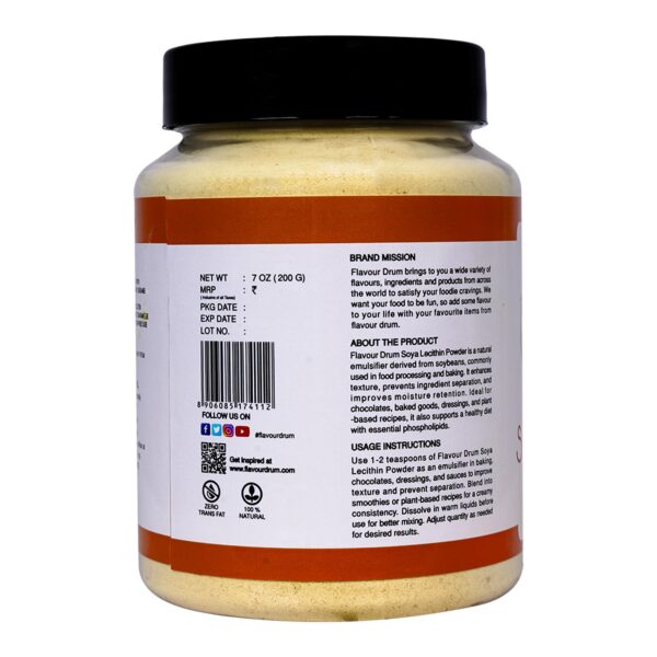 Interior del envase de Lecitina Flavour Drum