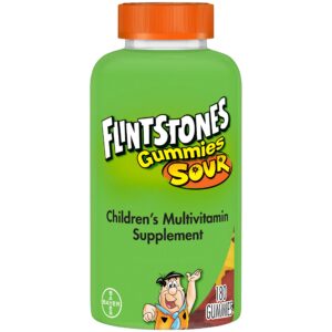 Flintstones gominolas ácidas multi vitaminas paquete 3 x 180 unidades