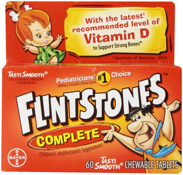 Flintstones multivitaminas masticables con personajes divertidos para niños