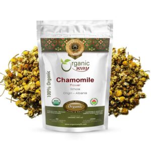 Flor de manzanilla orgánica Herbal Tea de Organic Way 8 oz