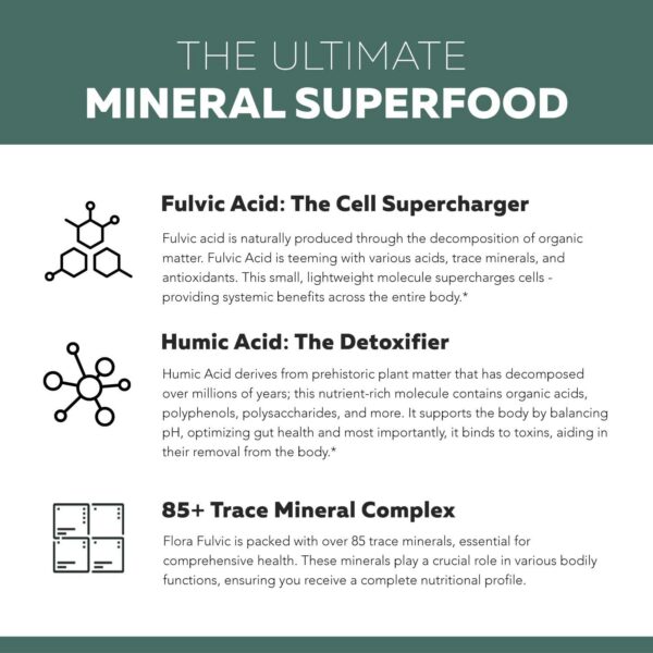 Frasco de Flora Fulvic detalle