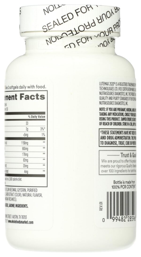 Etiqueta FloraGLO luteína y zeaxantina