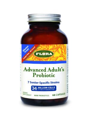 Frasco Flora Probiótico Avanzado para adultos mayores 55+