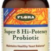 Flora Super 8 probiótico alta potencia salud intestinal 60 cápsulas