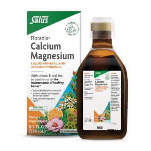 Frontal de Floradix Calcium Magnesium líquido 8.5 oz
