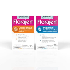Paquete Florajen probióticos salud intestinal y vaginal 60 cápsulas