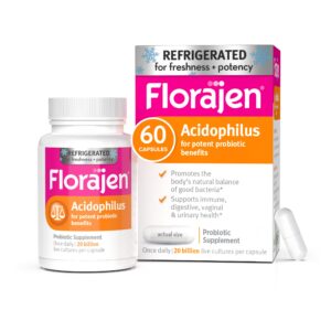 Version 1.0.0 Florajen probióticos ácidos lácticos para salud intestinal 60 cápsulas