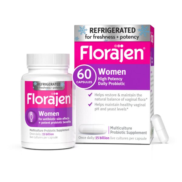Florajen probióticos vaginales para salud íntima en mujeres