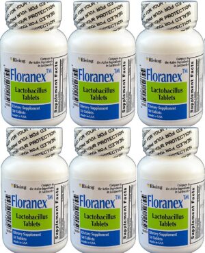 Botella Floranex probiótico para salud colónica 50 tabletas