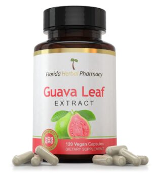 Version 1.0.0 Frontal de etiqueta Florida Herbal Pharmacy Guava Leaf Extract Capsules