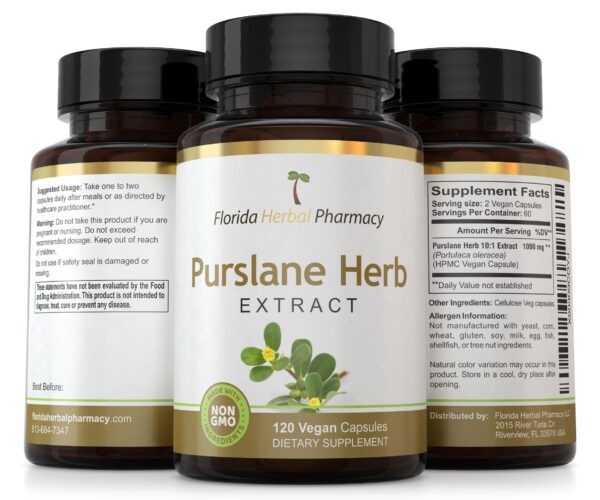 Frasco Purslane Extract Etiqueta