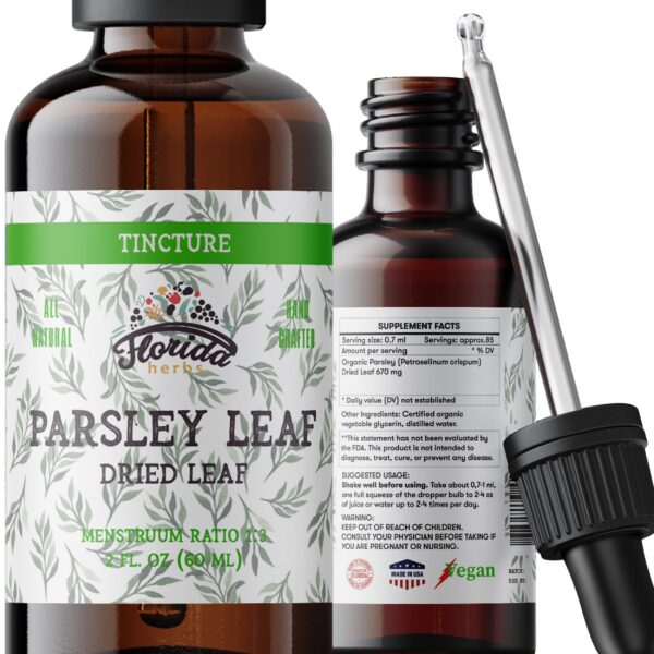 Florida Herbs perejil sin alcohol frasco