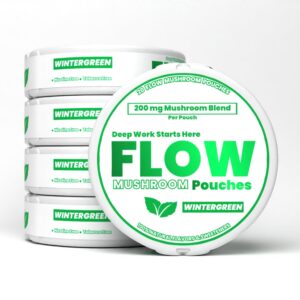 FlowPouches bolsas hongos enfoque energía paquete