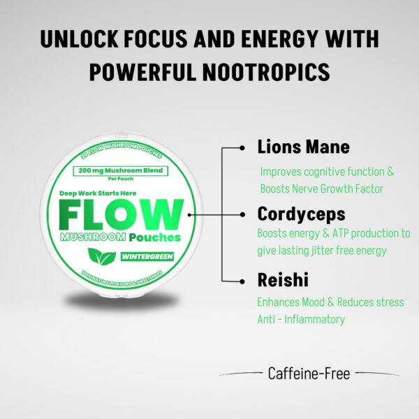 FlowPouches bolsitas naturales sabor menta fresca