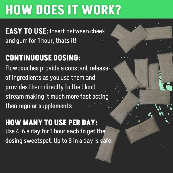 FlowPouches mezcla hongos melena de león cordyceps