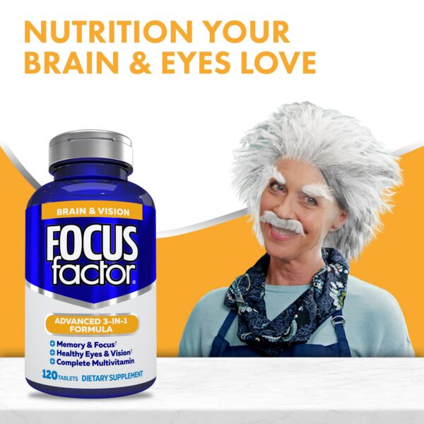 Cajeta Focus Factor multivitamínico con luteína y zeaxantina