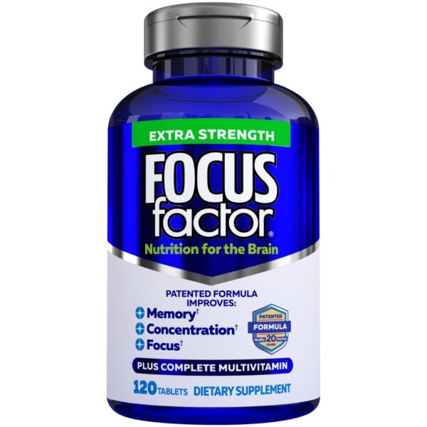 Frasco Focus Factor Extra Strength para adultos