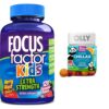 Version 1.0.0 Frente del pack Focus Factor Kids y Olly Chillax