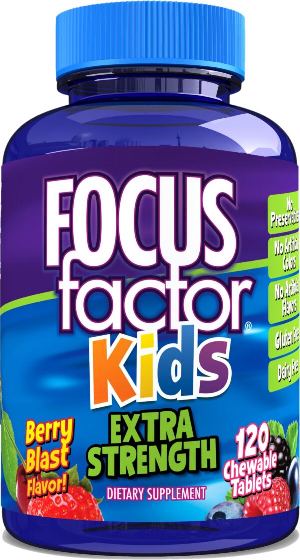 Version 1.0.0 Etiqueta lateral Focus Factor Kids y Olly Chillax