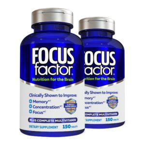 Frasco de Focus Factor Original con etiqueta frontal