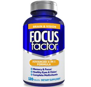 Version 1.0.0 Focus Factor suplemento cerebral y para visión 120 tabletas