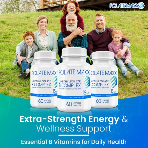 Frasco de FolateMaxx en viaje