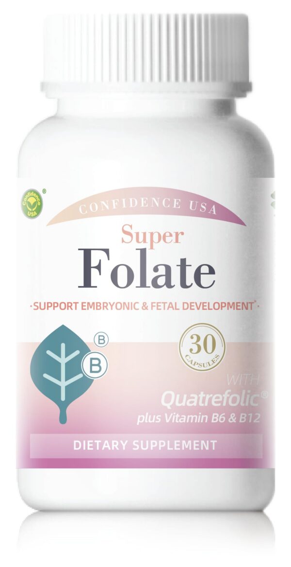 Frontal de la caja FOLATE con Quatrefolic