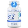 FolateMaxx cápsulas L-metilfolato y B12 paquete 60