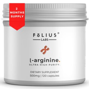 Version 1.0.0 Frente de FOLIUS LABS L-Arginine 1000 mg