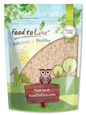 Version 1.0.0 Empaque de cáscaras de psyllium Food to Live 3 libras sin sabor