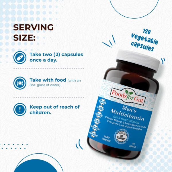 Ingredientes Foods For Gut multivitamin hombres