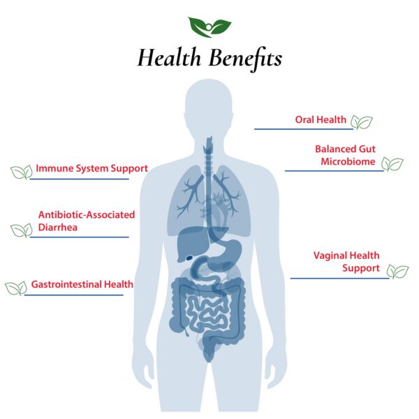 Detalle etiquetas polvo probiótico Foods For Gut alta pureza