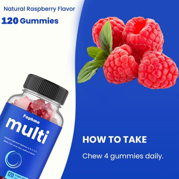 Etiqueta Fophmo gomitas multivitaminicas