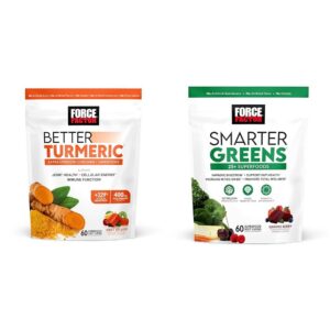 Force Factor Better Turmeric suplemento apoyo articular 60 masticables