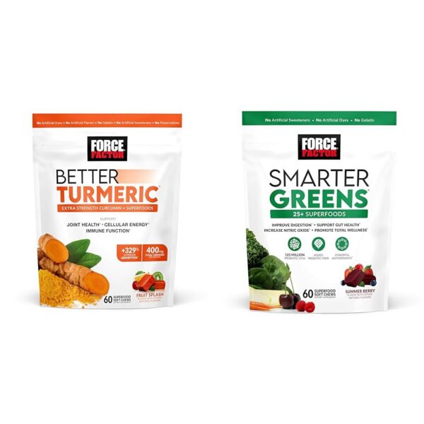 Version 1.0.0 Force Factor Better Turmeric suplemento apoyo articular 60 masticables