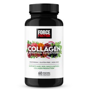 Force Factor Collagen Boosting Superfoods cápsulas veganas