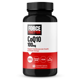 Frente del envase Force Factor CoQ10 100 mg