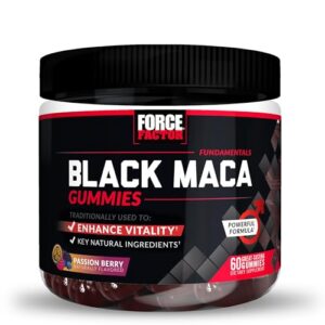 Gomitas Force Factor maca negra - frasco