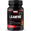 Force Factor LeanFire tabletas pre entreno frasco negro
